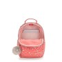 Kipling SEOUL GO S Zainetto per bambini, 35 cm, 14 liters, Multicolore (Hearty Pink Met)