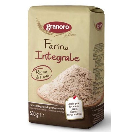 Granoro Farina Integrale 3 Pezzi Da 500 Grammi