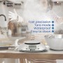 Boston Tech HK101 - Bilancia da Cucina Elettronica in Acciaio Inossidabile con Ciotola Rimovibile, Funzione Tare, Timer Allarme,