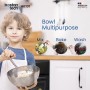 Boston Tech HK101 - Bilancia da Cucina Elettronica in Acciaio Inossidabile con Ciotola Rimovibile, Funzione Tare, Timer Allarme,