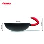 domo enjoy cooking G Zero, Wok Antiaderente Alta in Alluminio, Rivestimento Antigraffio, Cottura a Induzione, Diametro 28 cm