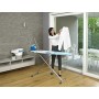 GIMI Ultra Fresco ASSE da Stiro con Copriasse Antibatterico, Misura L, Acciaio, Azzurro, L
