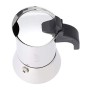 Bialetti Venus Caffettiera in Acciaio Inox, No Induzione, 2 Cups, Inossidabile, Argento