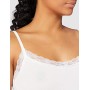Marchio Amazon - Iris & Lilly Canotta con Pizzo Body Natural Donna, Pacco da 2, Multicolore (White/Black), S, Label: S
