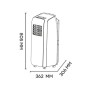 ARGO Relax Style, Climatizzatore Portatile 10000 btu/h, 2.6 Kw, Gas Naturale R290, Ottimo per Ambienti di 30 mq