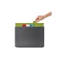 Joseph Joseph 60132 Index - Tagliere antiscivolo con custodia, Senza BPA, Grafite, Set di 4