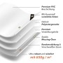 Nemaxx Telone Premium PLA32 300x200 cm - Telo Isolante, Protettivo Bianco con Occhielli, in PVC 650 g/m² - Impermeabile, antist