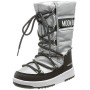 Moon-boot JR G.Quilted WP, Snow Boot Donna, Silver/Black, 37 EU