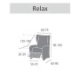 Eysa Aquiles Copripoltrona Elastico Relax, Poliestere-Cotone, Grigio, 37x29x5 cm