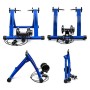 Relaxdays 10018322_45, Trainer Pieghevole Bicicletta 6 velocità, Cerchi da 26-28, Blu e Verde Unisex Adulto, 1 pz