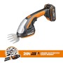 WORX WG801E.3 - Cesoie per erba e arbusti a batteria, 12 cm, tagliabordi, 10 cm
