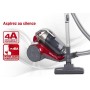 Hoover RC81 RC25 Traino senza Sacco Reactiv, Contenitore di 2 litri, 800 watt, Rosso