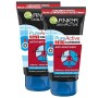 Garnier Maschera 3 in 1 Pure Active Intense, Azione 3 in 1: Maschera Viso Punti Neri, Gel Detergente e Scrub Viso con Carbone Ve