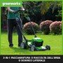 Greenworks Tosaerba a Batteria GD24X2LM46SPK4X (Li-Ion 2x24V 46 cm Larghezza di Taglio, Fino a 480m², 55L Box Raccoglierba, a 7