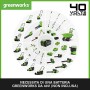 Greenworks Tosaerba a Batteria e Sense 2in1 GD40BC (Li-Ion 40 V 40 cm/25 cm Larghezza di Taglio 2 mm Filo/Coltello 5300 Giri/Min