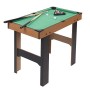 BAKAJI Tavolo Multigioco 4in1 in Legno con Giochi Intercambiabili Sportivi Multigiocatore Calcio Balilla Biliardo Ping Pong Air 