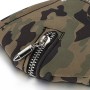 JewelryWe, mascherina per bocca, mimetica, con cerniera e pendente a forma di proiettile, accessorio unisex in pelle per cosplay
