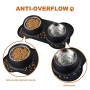 Bonve Pet Ciotole per Cani Gatti, 2 Pack 400ml Ciotola per Cane in Acciaio Inossidabile, Tappetino Silicone Antiscivolo, Assicur