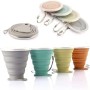 DEHUB Tazza da caffè Portatile, Tazza da Viaggio Pieghevole in Silicone, FDA e BPA Senza Coppa da Viaggio Leggera,270ML Tazze d