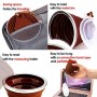 DEHUB Tazza da caffè Portatile, Tazza da Viaggio Pieghevole in Silicone, FDA e BPA Senza Coppa da Viaggio Leggera,270ML Tazze d