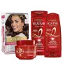 L'Oréal Paris Kit Cura & Colore Capelli Castano, Box con Tinta Capelli Excellence Castano Chiaro 5, Shampoo, Balsamo e Maschera