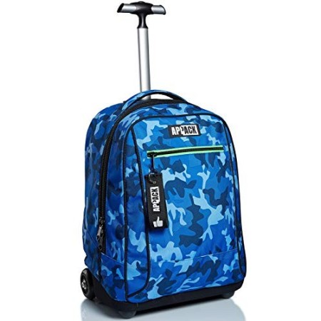 Big Trolley Appack, Yuzer, Blu, 2 in 1 Spallacci per uso Zaino, Scuola & Viaggio