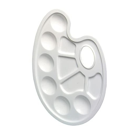 Herlitz 8643033 tavolozza Plastica, bianco