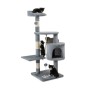 dibea Tiragraffi per gatto albero tiragraffi gatto gioco giocattolo gatti Altezza 112 cm Grigio chiaro