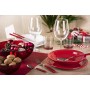 Excelsa Fashion Servizio 24 Posate, Acciaio Inossidabile, Rosso, 9x9x24 cm, unità