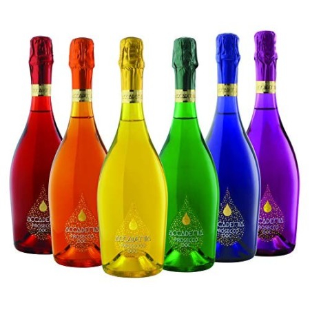 Bottega Prosecco DOC Brut Collezione Accademia Rainbow - Confezione 6 bottiglie da 750 ml