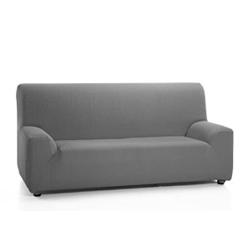 Martina Home Tunez, Copridivano elastico, Tela (50% poliestere, 45% cotone, 5% elastan), Grigio, 3 Posti (180-240 cm larghezza)