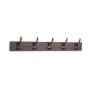 AmazonBasics - Legno Appendiabiti da parete, 5 ganci moderni 57 cm, Caffè