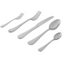 AmazonBasics - Servizio di 20 posate in acciaio inox con bordo perlato per 4 persone