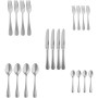 AmazonBasics - Servizio di 20 posate in acciaio inox con bordo perlato per 4 persone