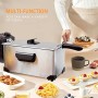 Aigostar Agni 30HEY - Friggitrice 2200Watts, Capacità 3Litri, Controllo di temperatura, Ciotola d'olio removibile. Realizzata i