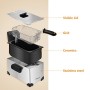 Aigostar Agni 30HEY - Friggitrice 2200Watts, Capacità 3Litri, Controllo di temperatura, Ciotola d'olio removibile. Realizzata i
