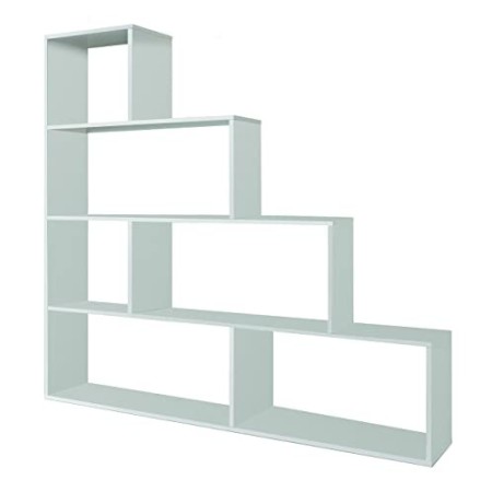 Habitdesign 002255BO - Mensola Decorativa, Finitura Bianco Lucido, Misure 145 x 145 x 29 cm