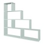Habitdesign 002255BO - Mensola Decorativa, Finitura Bianco Lucido, Misure 145 x 145 x 29 cm