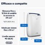 De'Longhi DEX212F Tasciugo AriaDry Deumidificatore Ambiente Casa, 300 W, 12 Litri, 37 Decibel, Plastica, Bianco, 22 x 33.4 x 50.