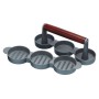 Kitchen Craft Mini Pressa per Hamburger, Alluminio, Grigio