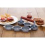 Kitchen Craft Mini Pressa per Hamburger, Alluminio, Grigio