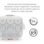 Nuvita 1085 Sterilizzatore a vapore per biberon, ciucci ed accessori per forno a microonde – Sterilizza fino a 3 biberon a col