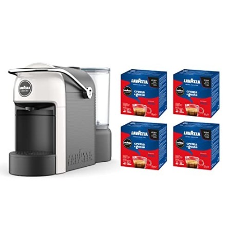 Lavazza A Modo Mio, Macchina Caffé Espresso Jolie Con 64 Capsule Crema e Gusto Incluse, Macchinetta A Capsule Per Un Caffè A C