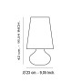Kartell Cindy, Lampada da Tavolo, Platino