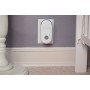 Motorola Baby MBP8 - Baby Monitor Audio Digitale "Plug-N-Go" con Modo Eco e Luce Notturna, Tecnologia Dect, Bianco