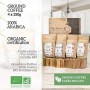 ☘️ COFANETTO CAFÈ MACINATO BIO | Cofanetto caffè degustazione, 4x250g, Torrefazione artigianale | Caffè BIO macinato Arab