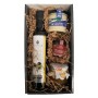 Cesto natalizio gourmet con olio extra vergine di oliva 250 ml in vetro, crema di pecorino naturale 110 g, paté iberico DELIEX 