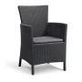 Keter Poltrona Iowa Grafite 62 X 60 X 89 Centimetri