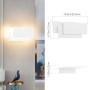 K-Bright Illuminazione da parete a LED, 24W, IP20 impermeabile in alluminio Illuminazione da bagno, Lampada di design moderna, b