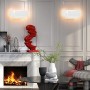 K-Bright Illuminazione da parete a LED, 24W, IP20 impermeabile in alluminio Illuminazione da bagno, Lampada di design moderna, b